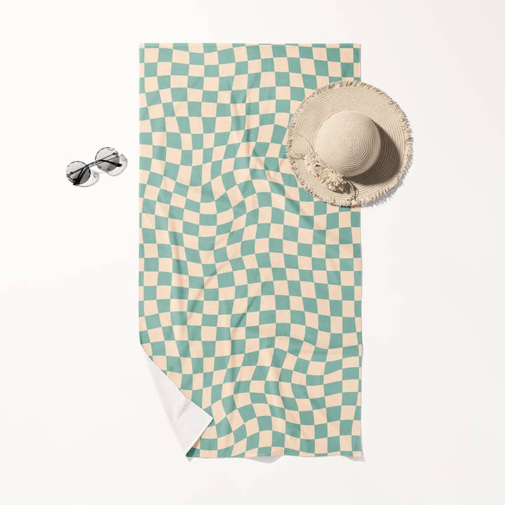 Beach Towel Abstract Waves for wholesale by Bubble & Blend