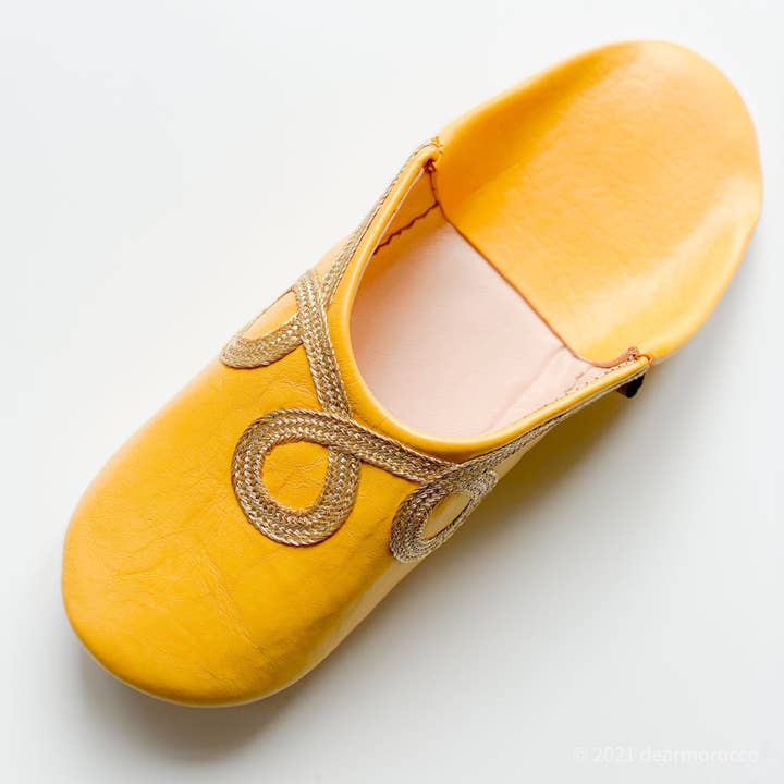 dear Morocco – Großhandel Hausschuhe – Damen – Marokkanischer Leder-Pantoffel Babouche//Romi Sunset