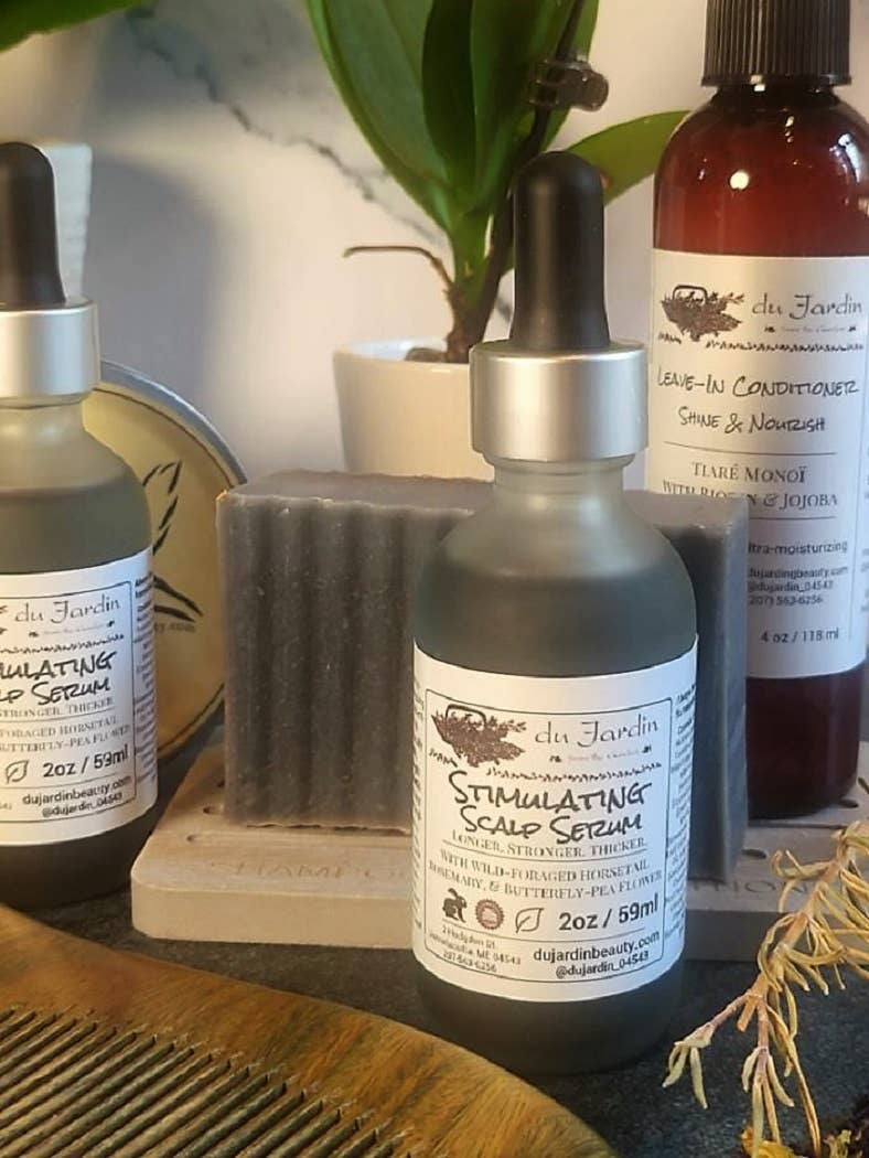 Du Jardin Beauty - Wholesale Scalp/Hair Treatment - Stimulating Scalp Serum With Wild-Foraged Horsetail & Nettle11