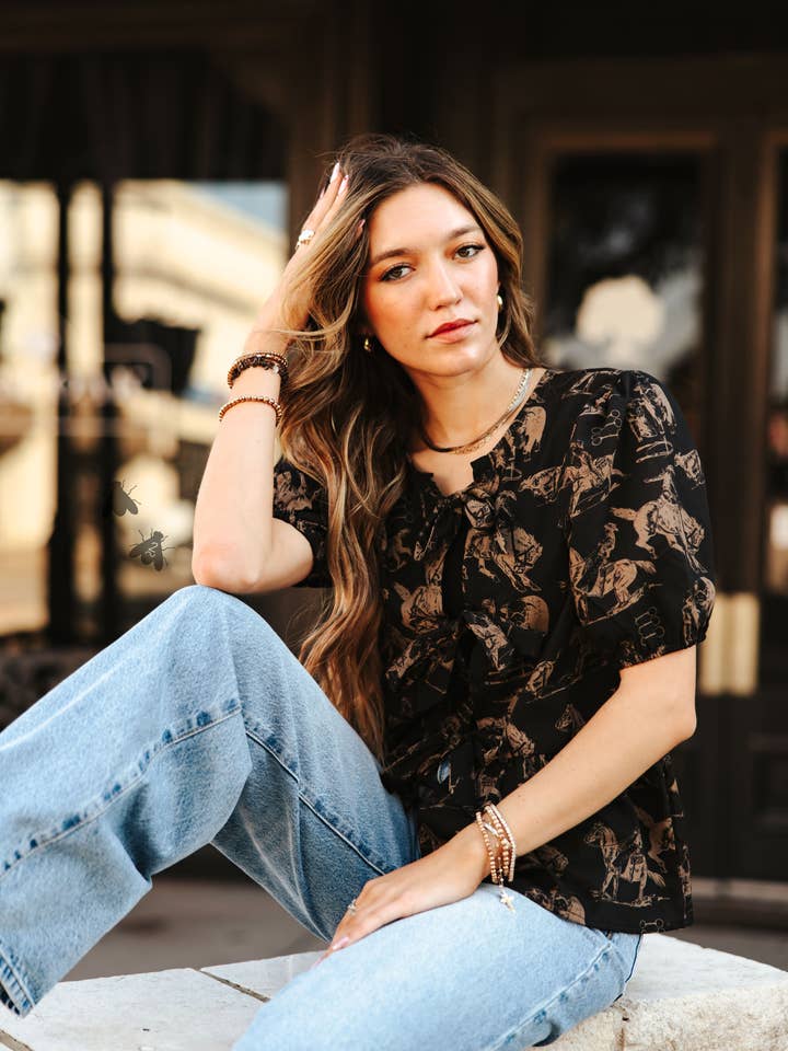 2 Fly Co - Wholesale Blouse - Women's - THRILL FRILL TOP