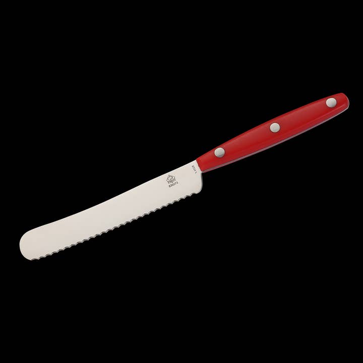 Ed Mahony - Wholesale Knife Set - 4 pcs set- PUMA serrated butter knives with red ABS handle