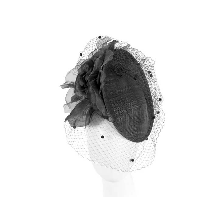 Max Alexander by Cupids Millinery Melbourne - Wholesale Fascinator Hat - Women's - Racing fascinator with flowers and face veil