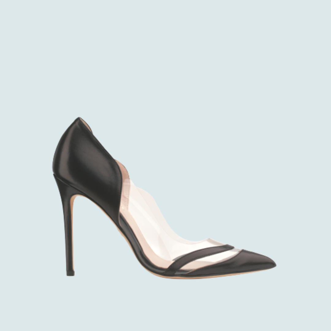 SOPHIE BENEL PARIS - Wholesale High Heels - Women's - '"NIHA". THE BLACK LEATHER POINTED-TOE PUMP 4