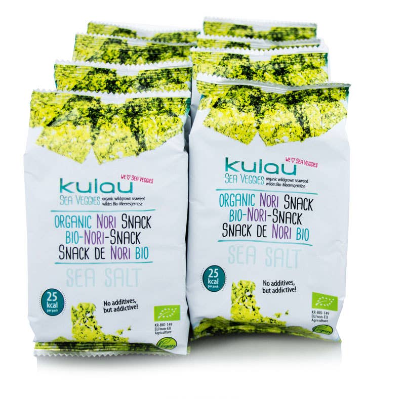 KULAU - Wholesale Puffed Snack - 8x KULAU Organic Nori Snack Sea Salt 4 g1