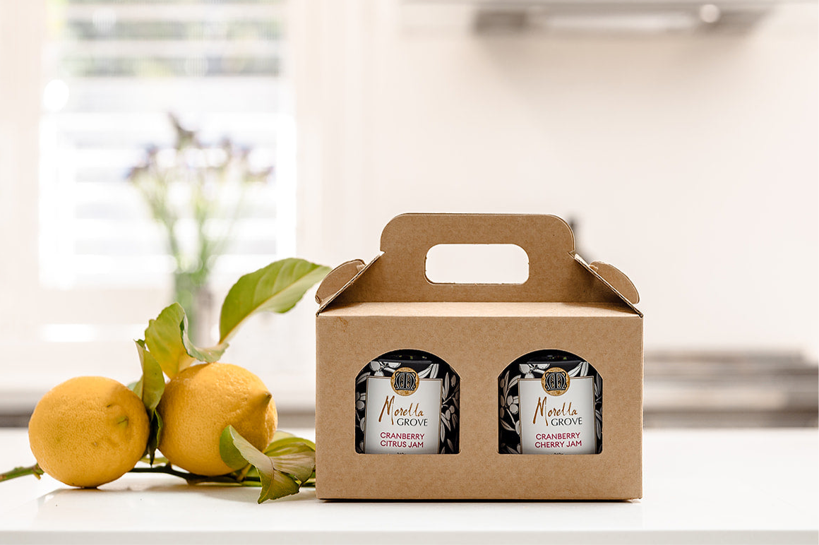 Morella Grove – Engroshandel Marmelade – Tranebær & Kirsebærsyltetøj + Tranebær & Citrus Marmelade - Twin Gourmetpakke1