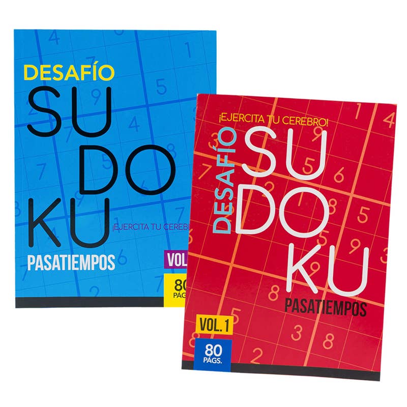 Deluxe Import Trading - Wholesale Puzzle - Adult - 80pg Spanish Sudoku Puzzle Book- 2 Assortments0