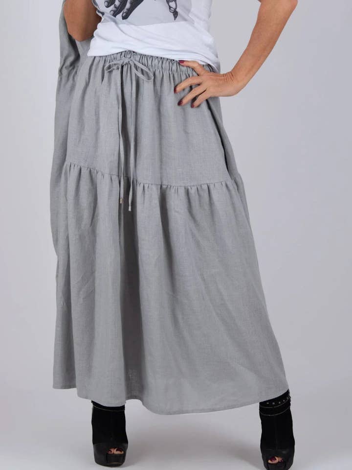 Leinenrüschenrock EUGF für den Großhandel von EUG fashion