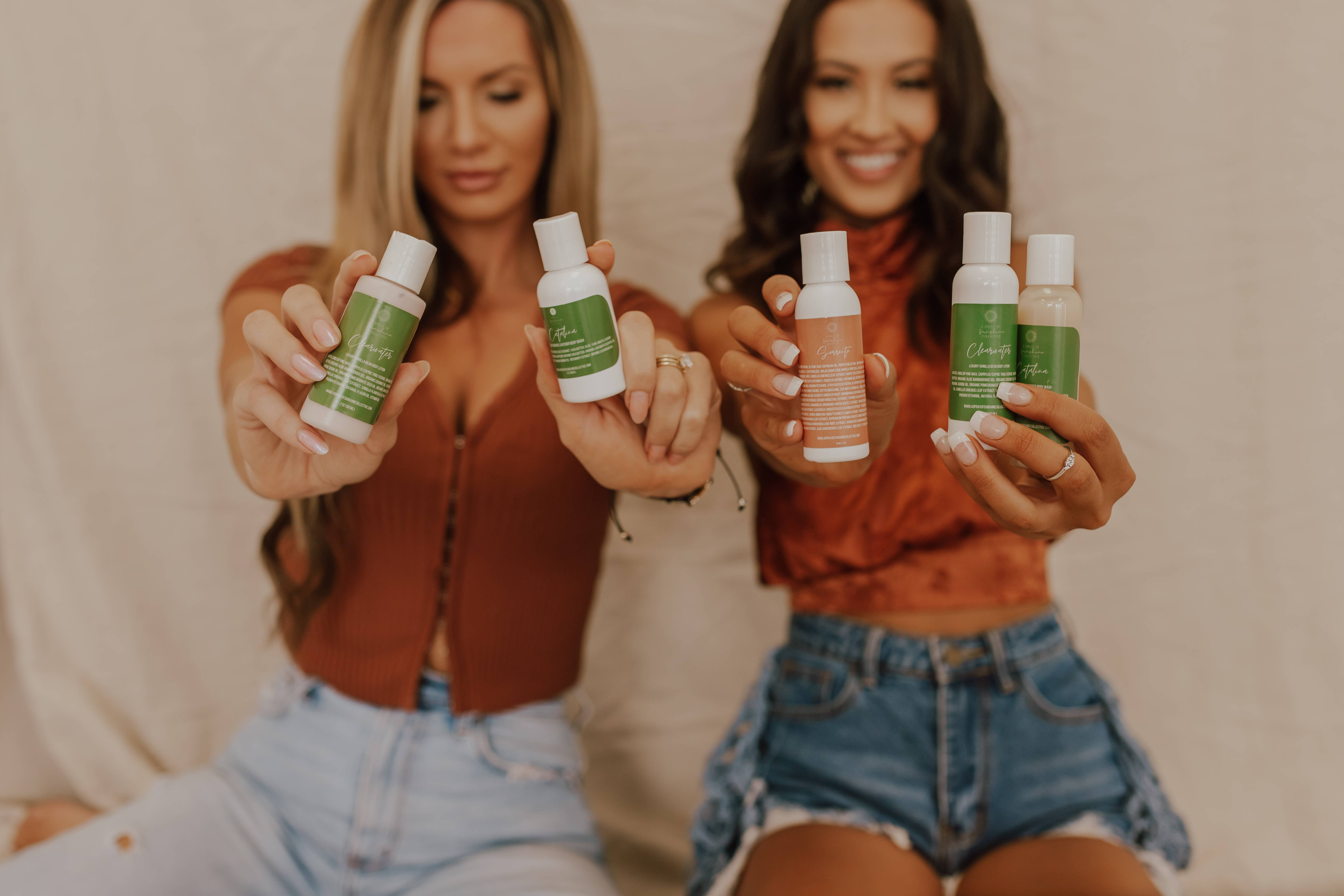 A Spray of Sunshine - Wholesale Bath & Body Set - Travel Kit: Body Wash + Tan Extender7