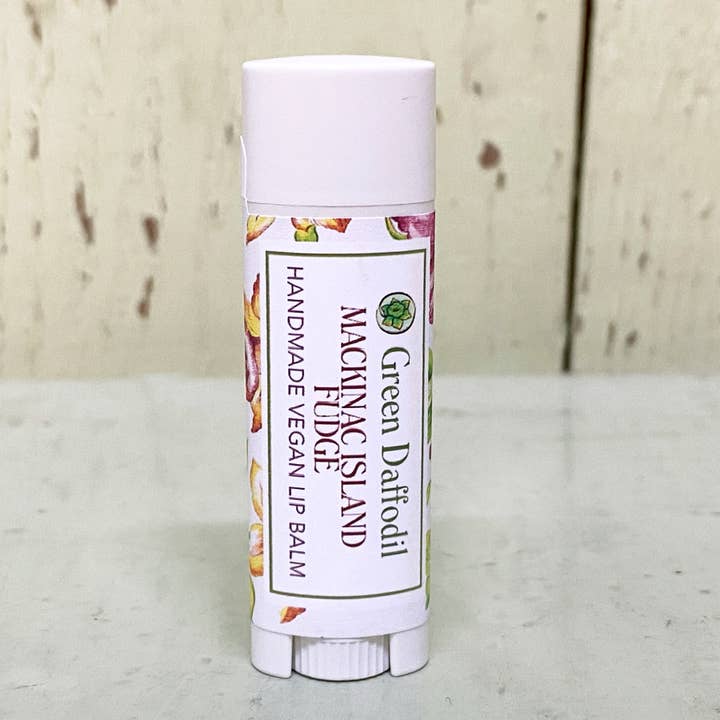 Mackinac Island Fudge Lip Balm - Michigan Vegan for wholesale by Green Daffodil Bath & Body