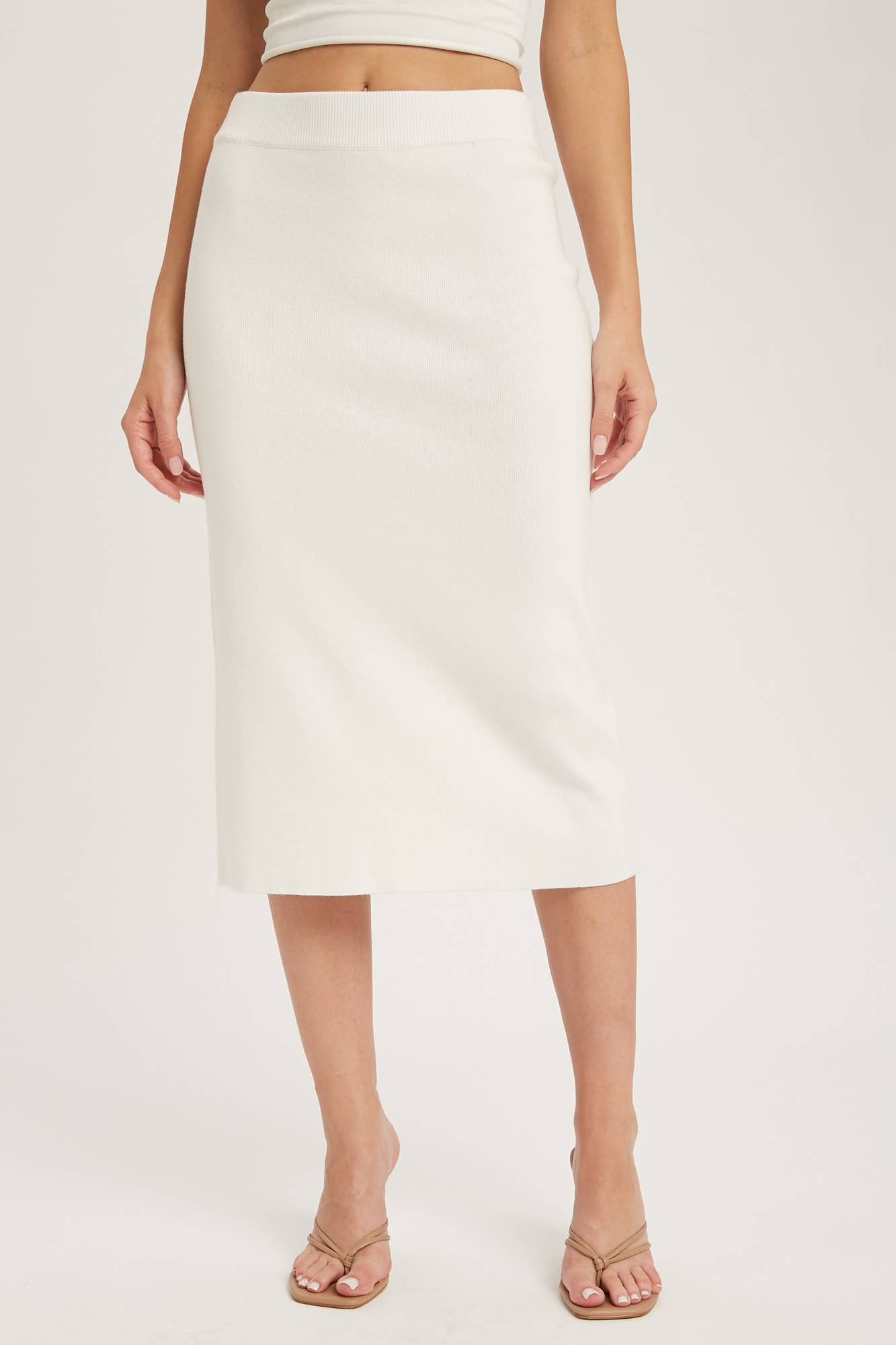 Bluivy - Wholesale Skirt - Women's - H LINE MIDI SWEATER SKIRT49