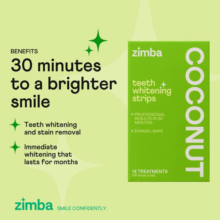Zimba Whitening - Wholesale Teeth Whitener - Coconut Teeth Whitening Strips1