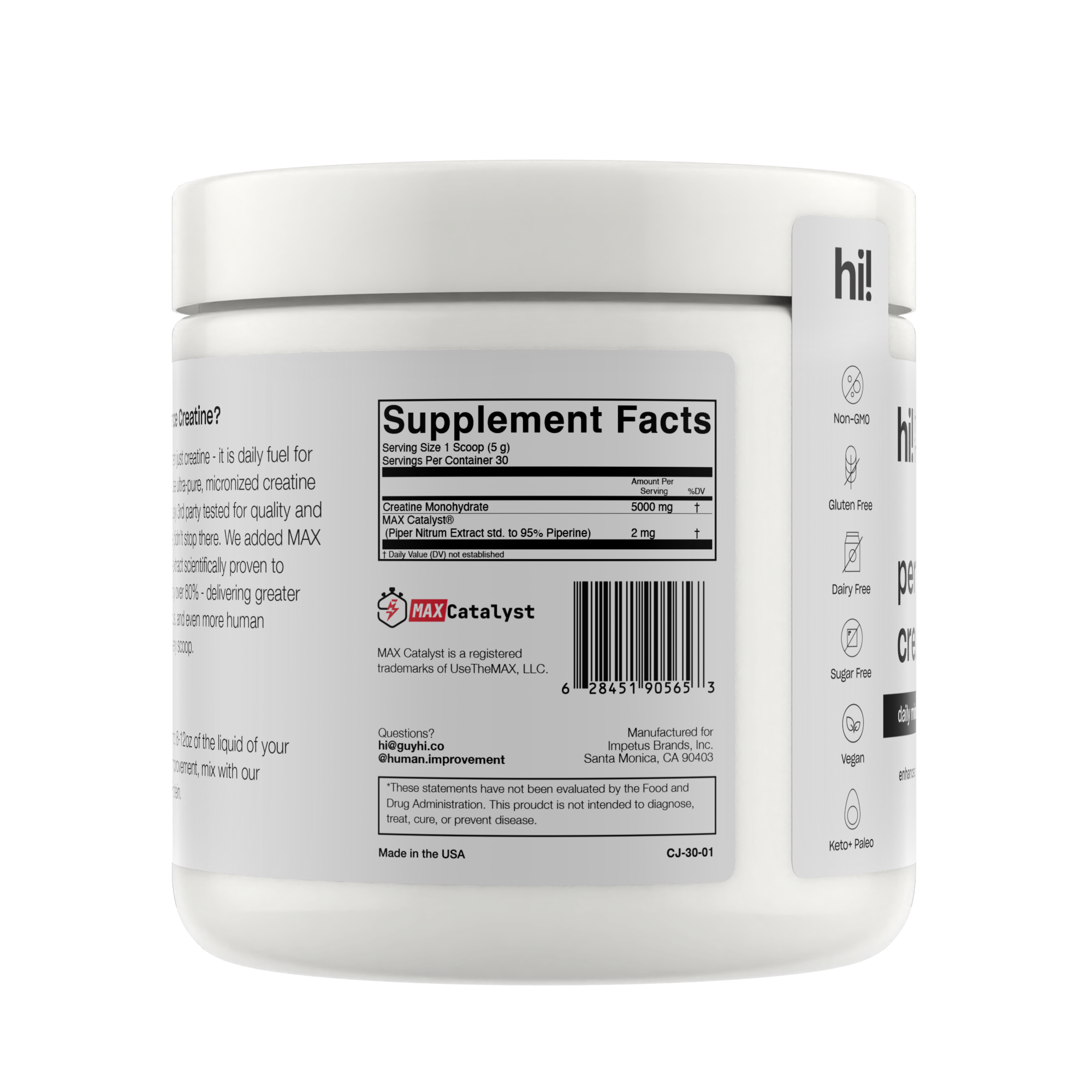 Hi! Human Improvement - Wholesale Protein/Superfood Powder - Performance Creatine5