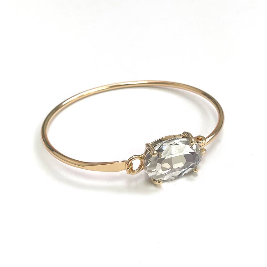 StarryNYC - Wholesale Cuff Bracelet - High Quality Glass Crystal Oval Stone Cuff Metal Bangle16