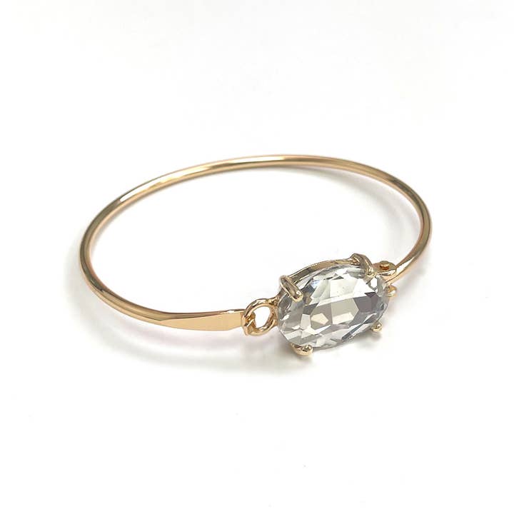 StarryNYC - Wholesale Cuff Bracelet - High Quality Glass Crystal Oval Stone Cuff Metal Bangle16