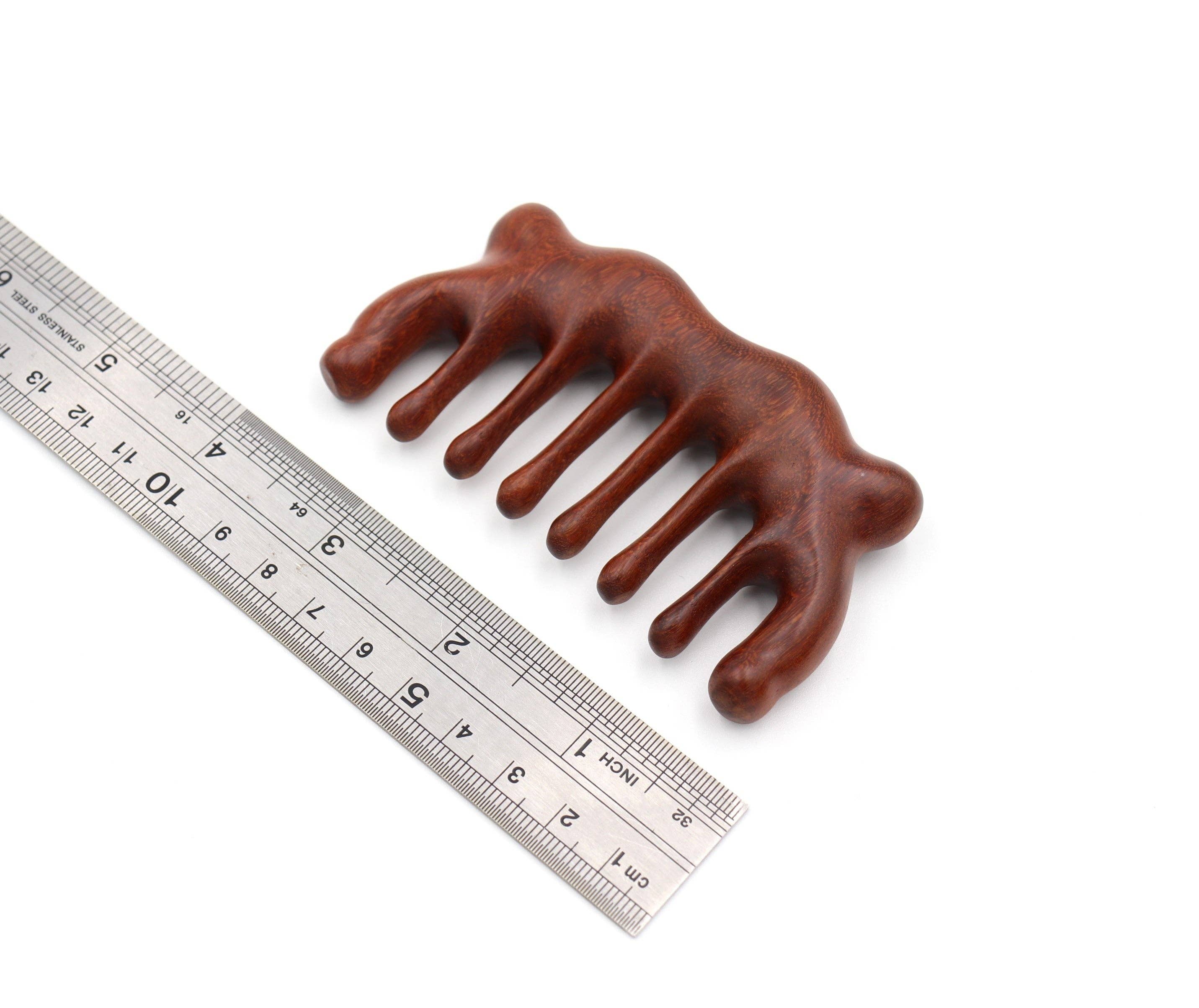 Real Sic - Wholesale Hair Brush/Comb - Red Sandalwood Massage Comb1