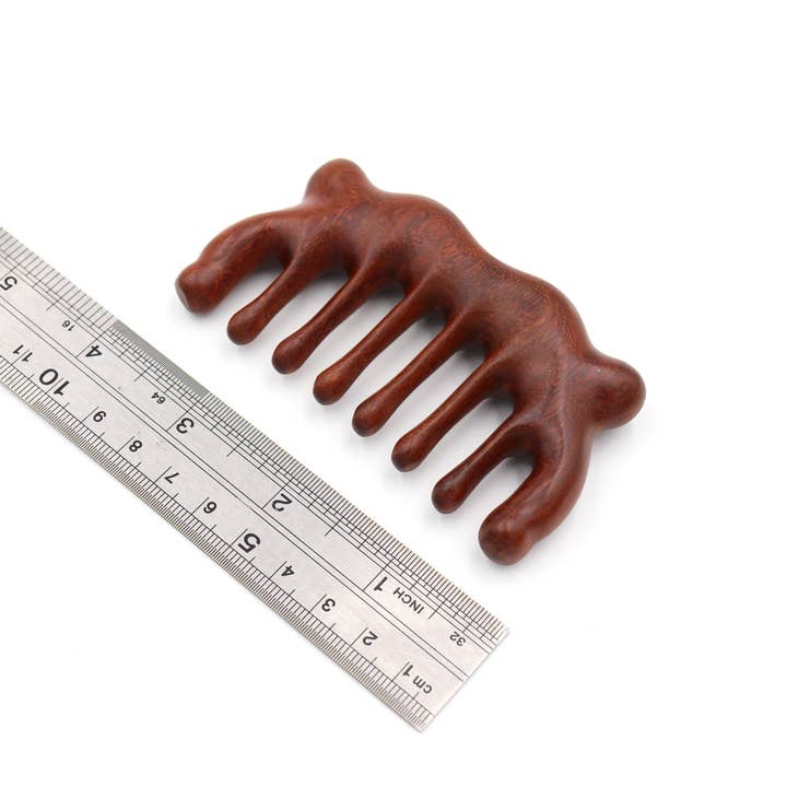 Real Sic – Engroshandel Hårbørste/kam – Massagekam i rødt sandeltræ1