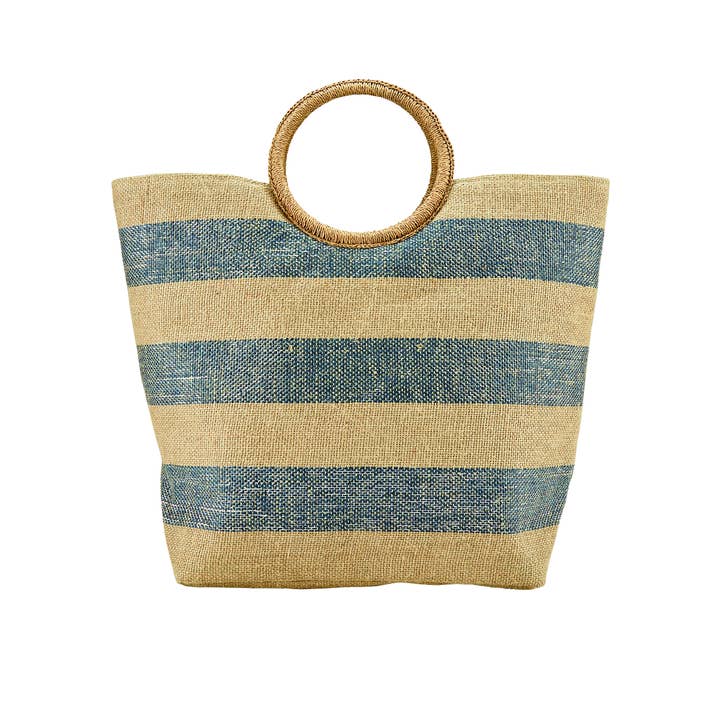 Stribet mulepose for engroshandel hos Bay Sky Home