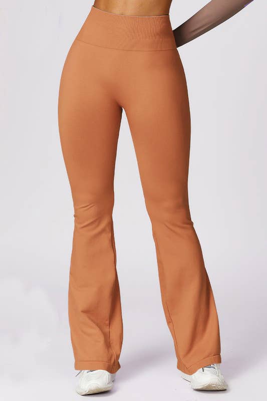 Color 5 – Großhandel Sportbekleidungsset – Damen – Seamless high waist active wear  work out flare leggings7