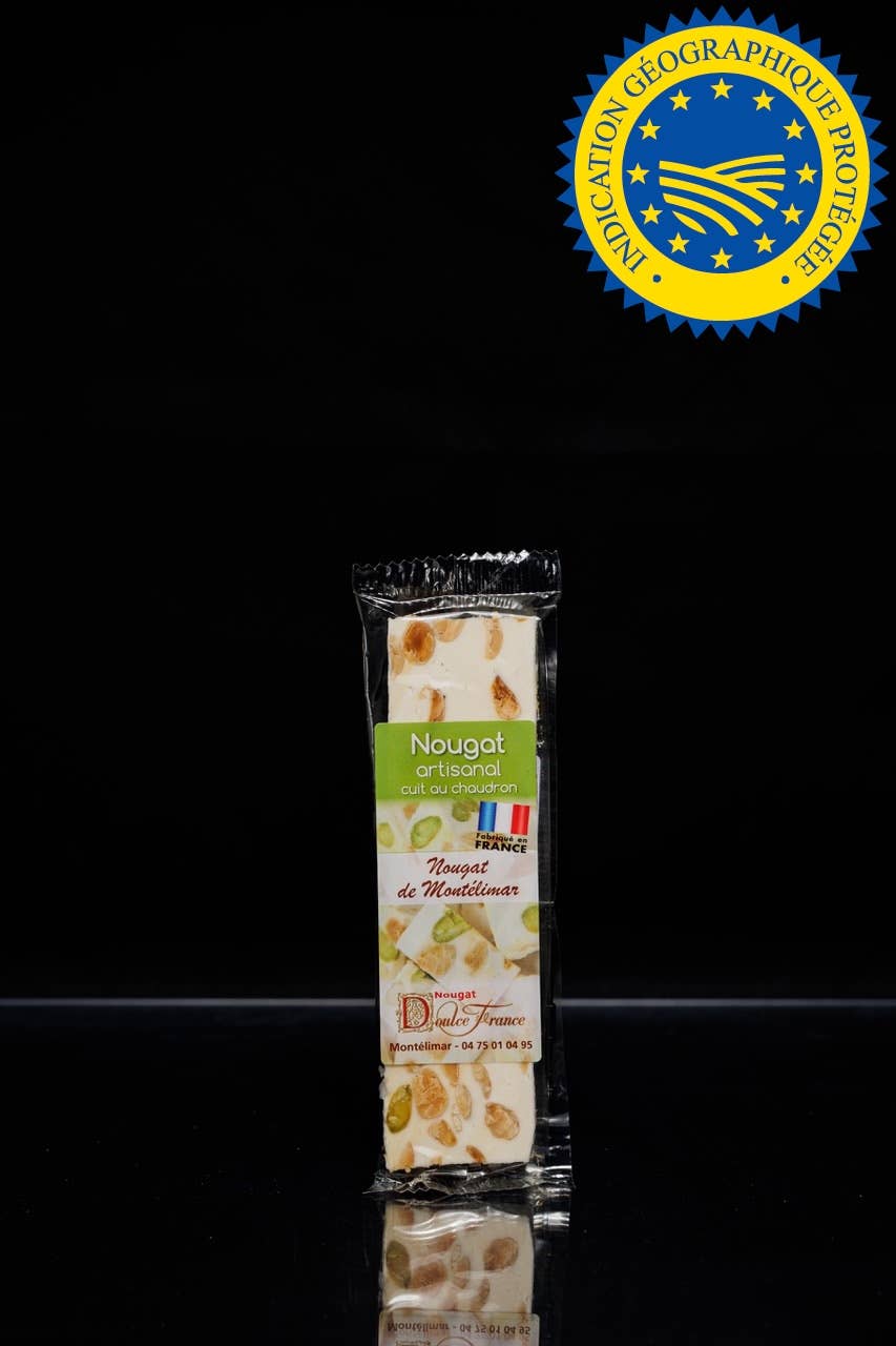 Doulce France - Venta al por mayor Turrón - Barra 50 G Nougat De Montelimar Tierno IGP