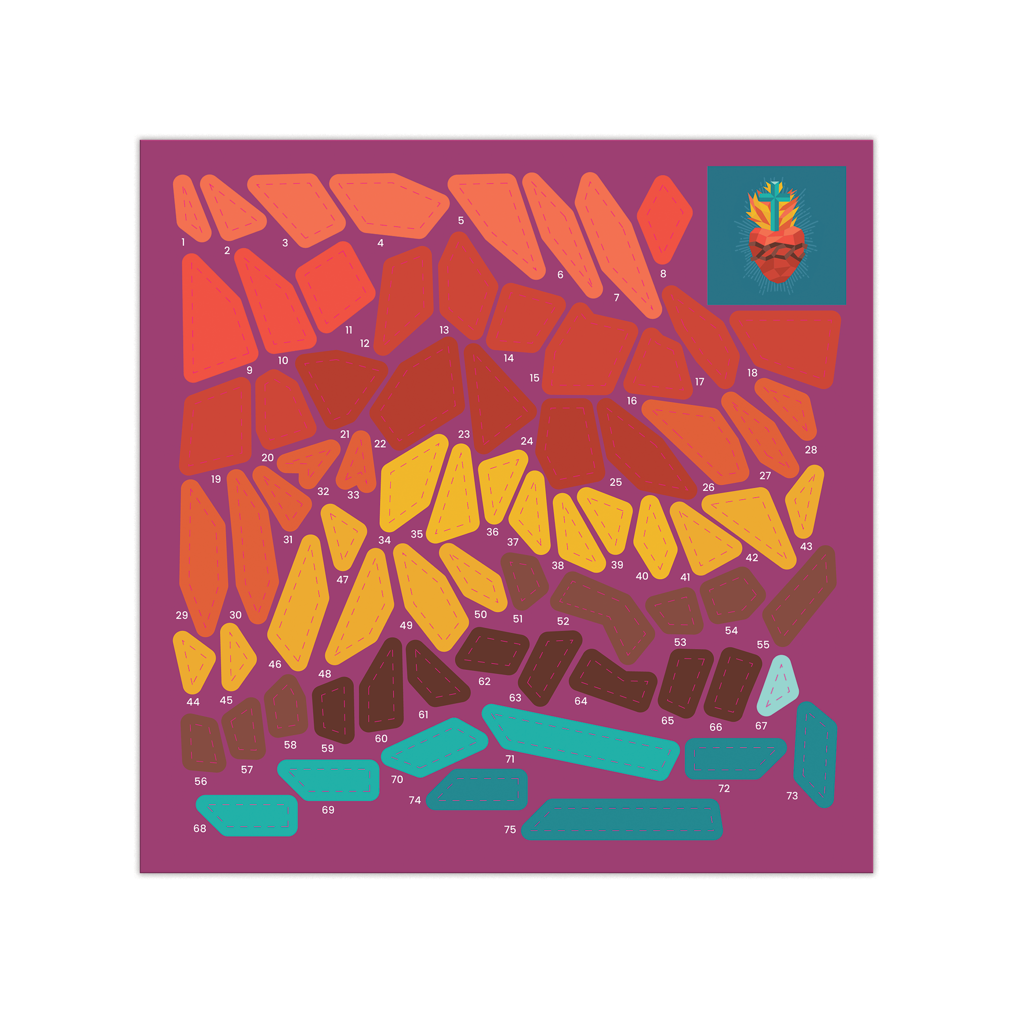 Catholic Family Crate® – wholesale Sticker – Child & baby – Pray by Sticker: Paint-by-Number Sticker Book13