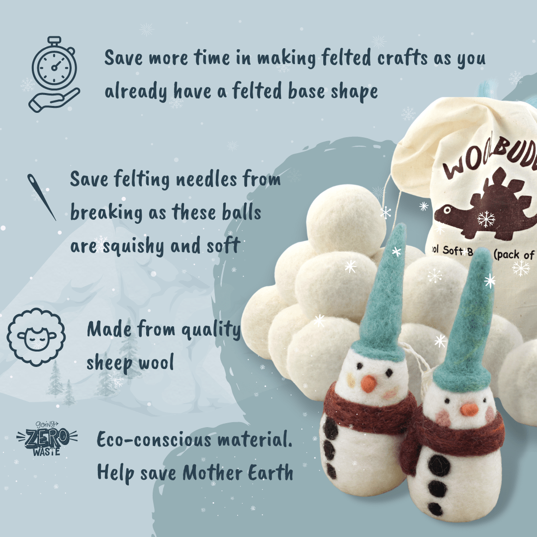 Woolbuddy – wholesale Craft supplies – Soft Wool Felt Balls for Crafting8