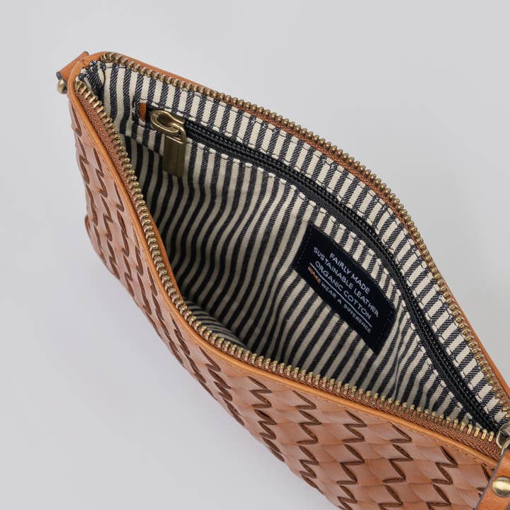 O My Bag - Venta al por mayor Bandolera - Mujer - Lexi - Cuero Clásico Tejido en Cognac5