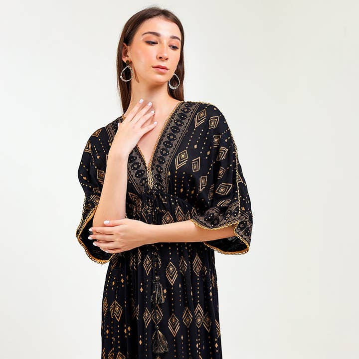 Sunlit Reverie Maxi Black for wholesale by Letoz