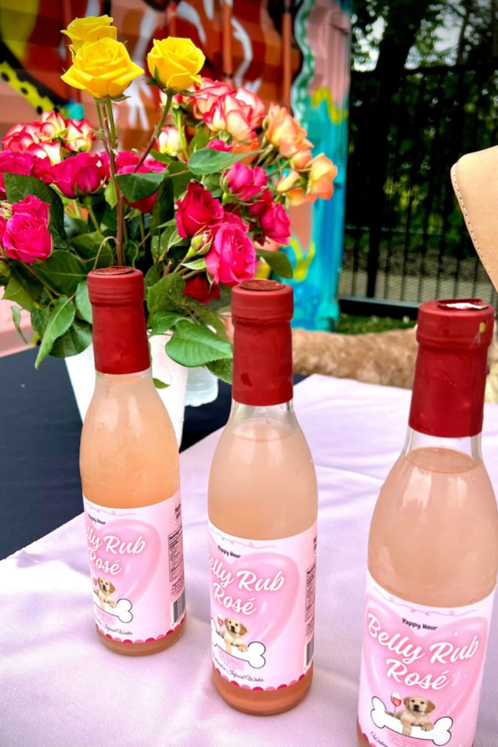 Yappy Hour - Wholesale Pet Treats - Dog - Belly Rub Rosé Dog Wine | 6ct | Watermelon8