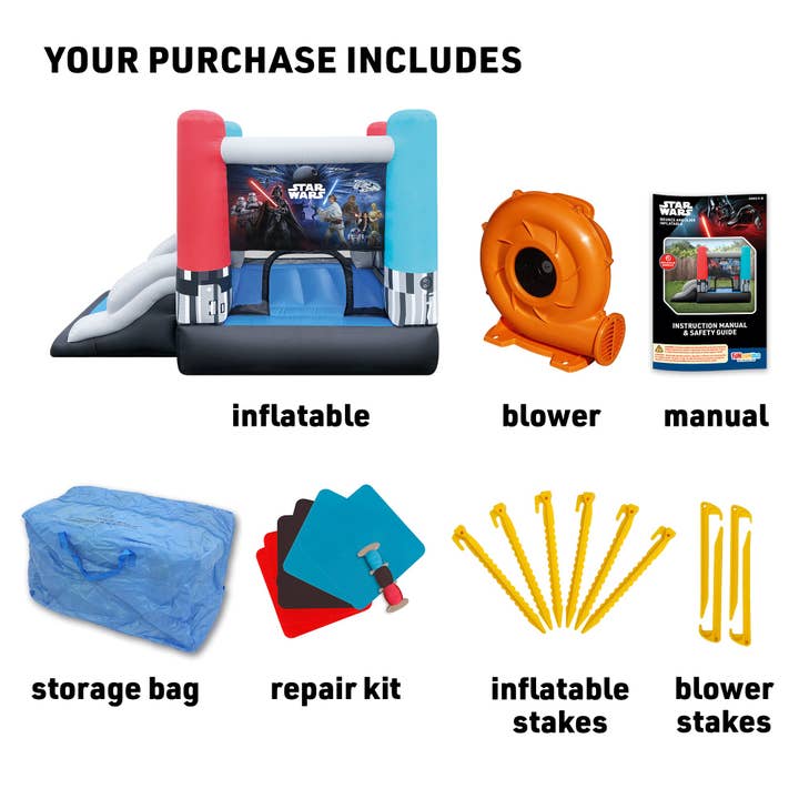 Funormous - Wholesale Inflatables - Star Wars Bounce House and Slide Inflatable7