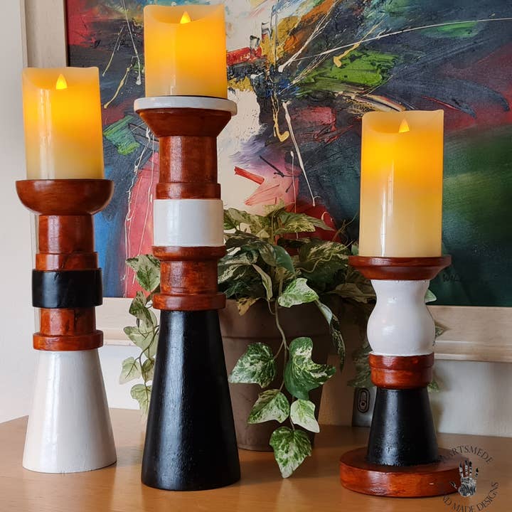 Portavelas Ebony & Ivory para venta al por mayor de Hartsmede