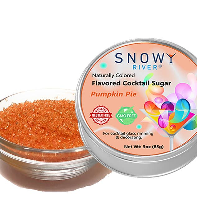 Snowy River Pumpkin Pie Flavored Cocktail Sugar (1x3oz) for wholesale by Ultimate Baker
