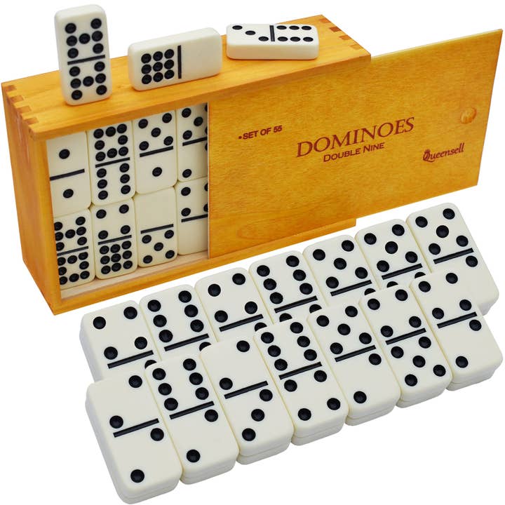 Dominoes Set for Adults - Double Nine Dominoes Set for wholesale by Queensell