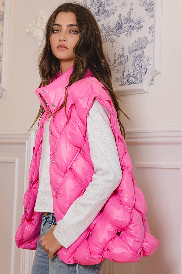 BUCKETLIST INC - Vente Veste sans manches – femme - Veste doudoune boutonnée IT204024