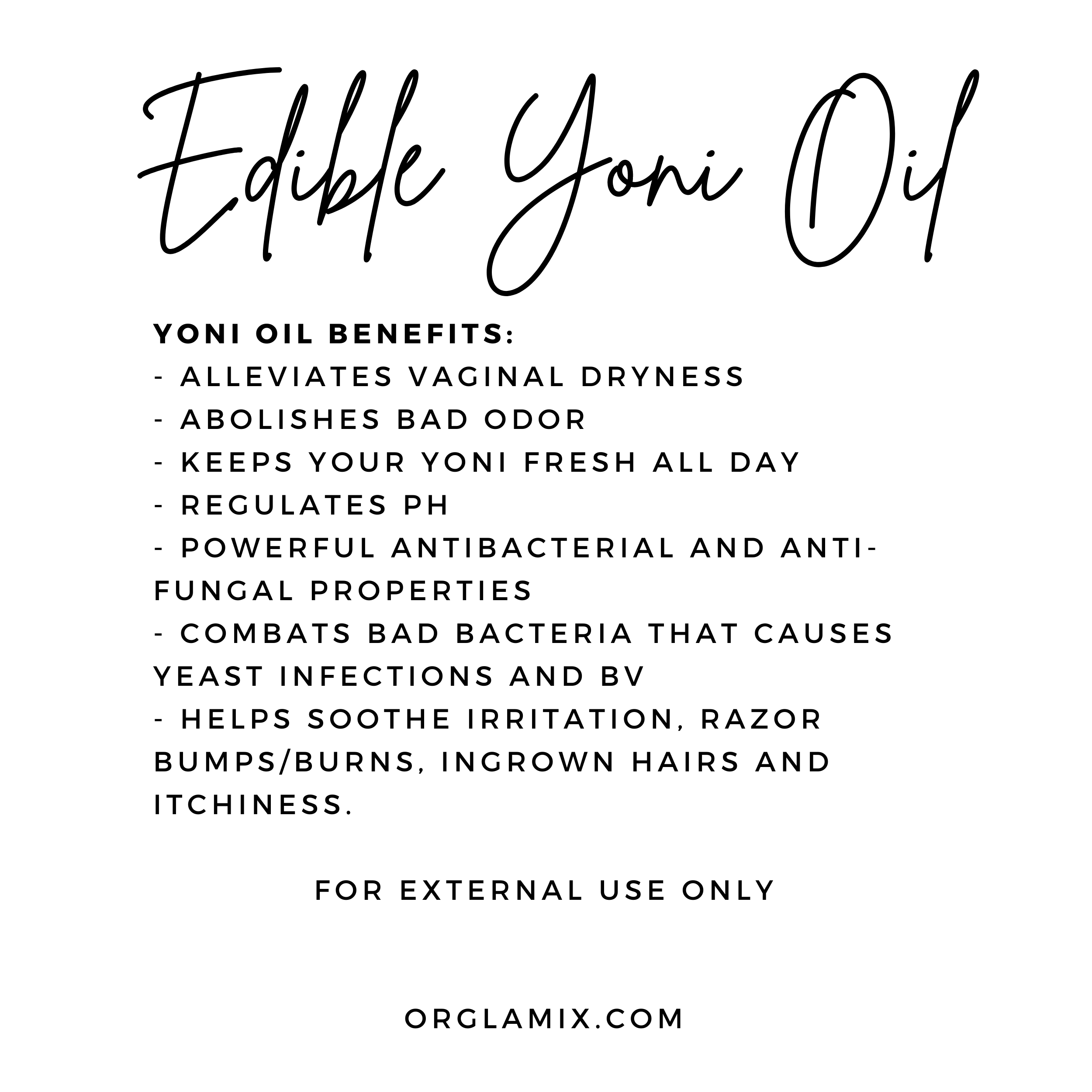 Orglamix – Großhandel Bade-/Körperöl – Essbares Yoni-Öl | 21 Geschmacksrichtungen für Waxing-Salon & Spa | Bestseller52