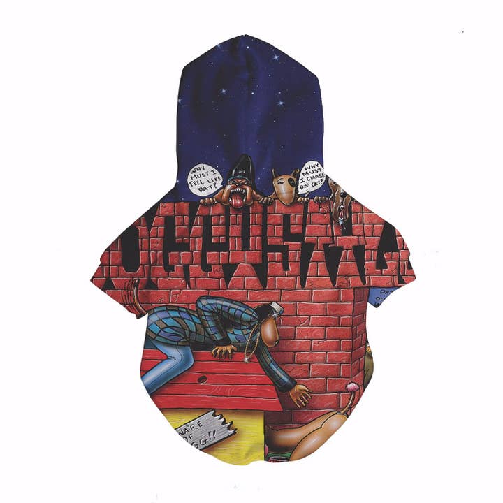 Death Row x Fresh Pawz - Sweat à capuche album en levrette | Vêtements pour chiens pour la vente par Fresh Pawz