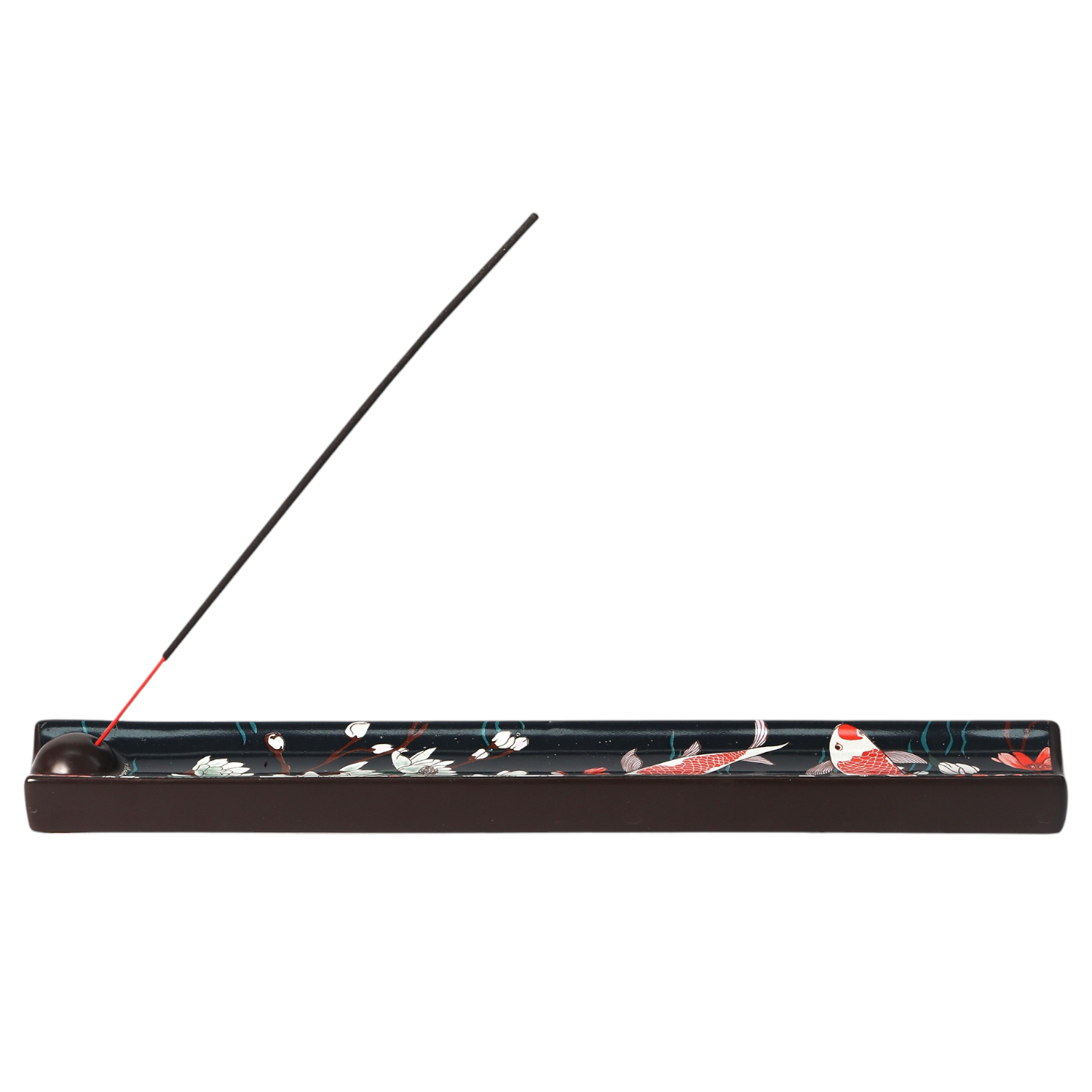 Urban Tokyo - Wholesale Incense Holder - Ceramic Incense Holder 9 inch L Japanese Koi Fish (1/36)1