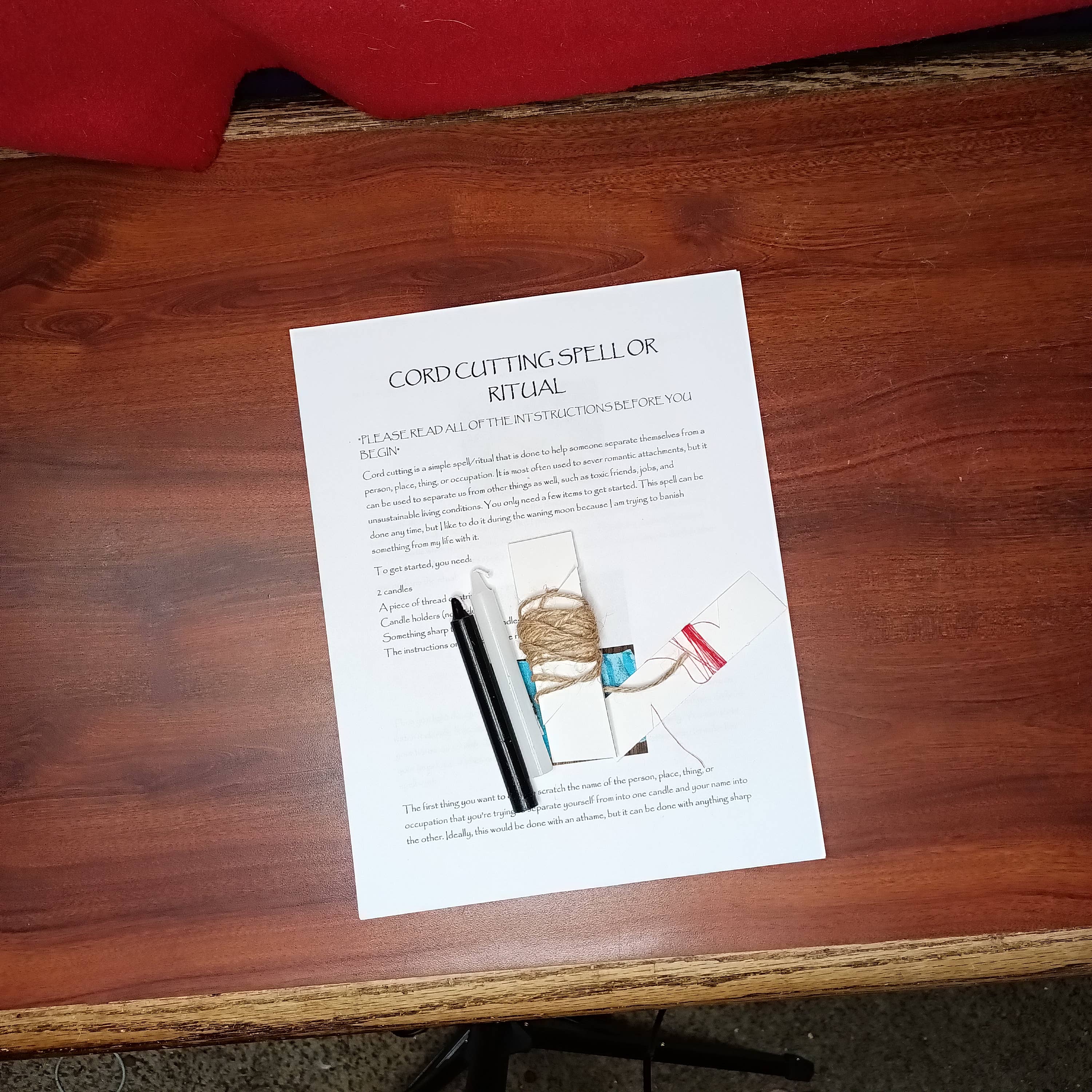 The Avidity Witch - Wholesale Meditation Supplies - Cord Cutting Ritual Spell Kit12