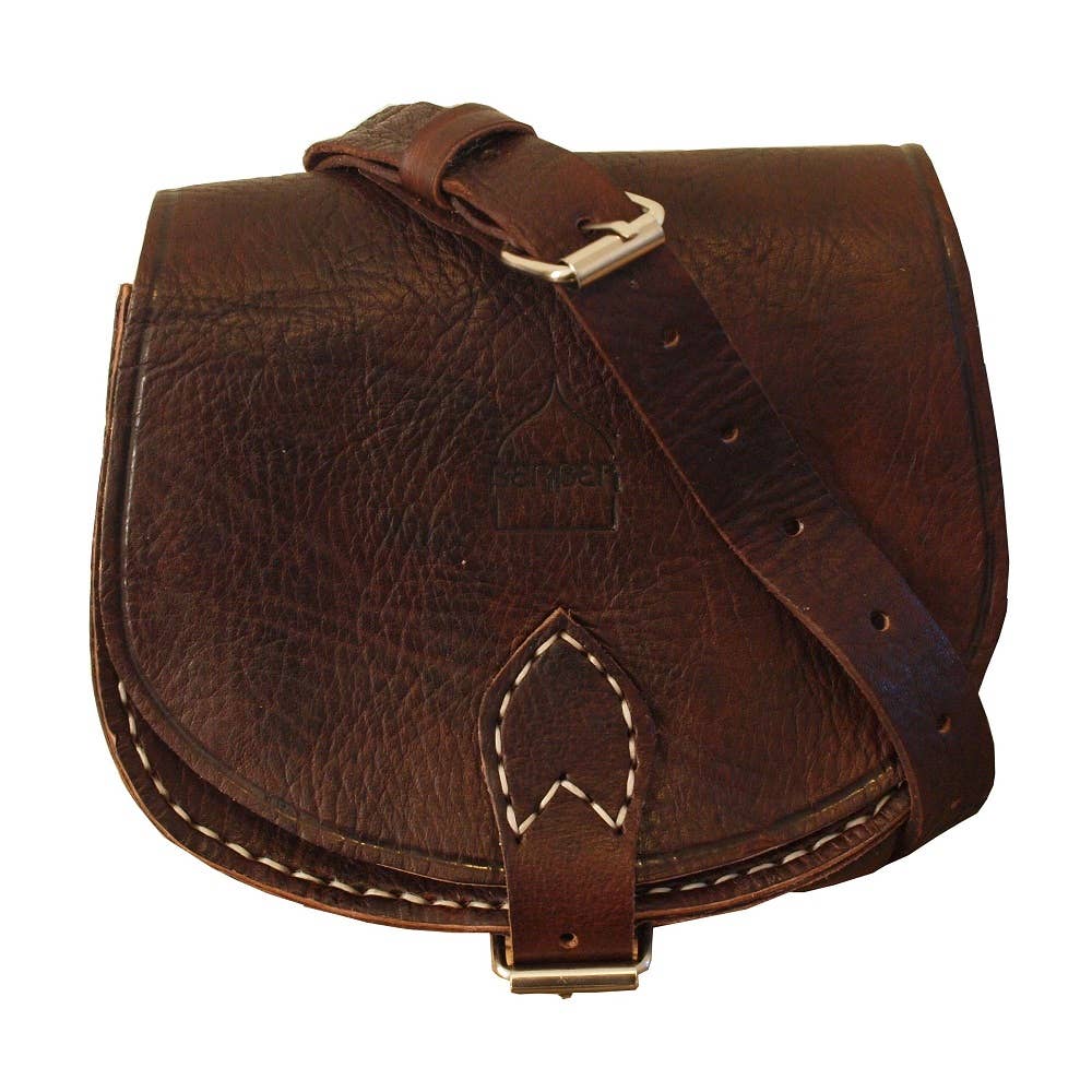 BERBER LEATHER – wholesale Crossbody bag – Women's – Small Leather Saddle Bag3