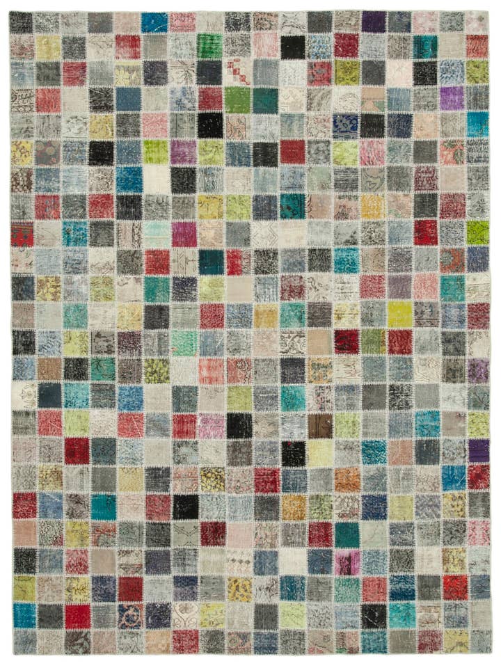 Tapis Patchwork Multicolore 8x11- 28926 pour la vente par RUG N CARPET