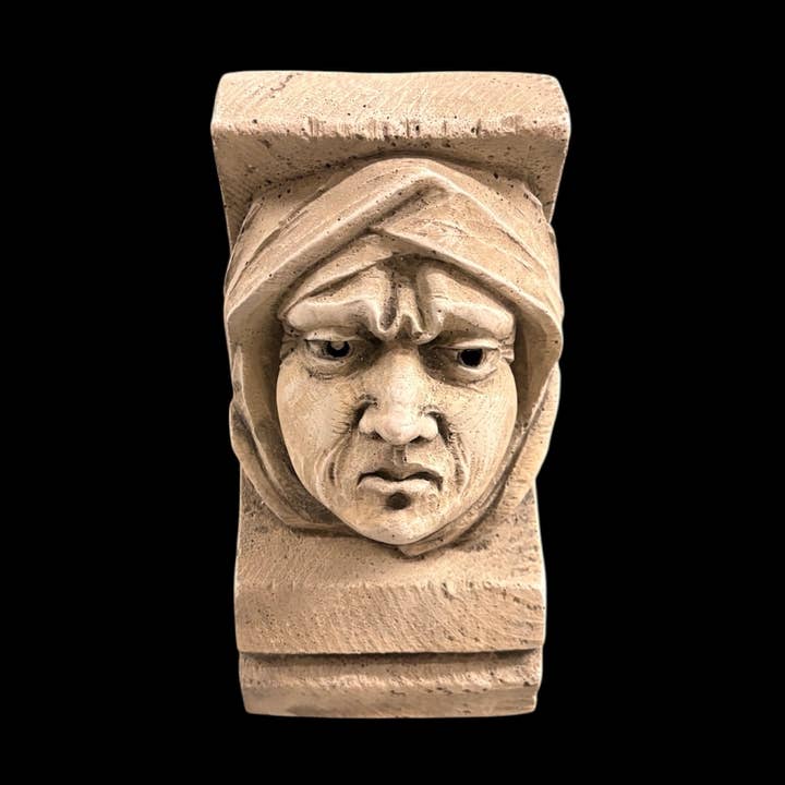 Small Monk Head Corbel (BR24) for wholesale by Masterpiece Studio