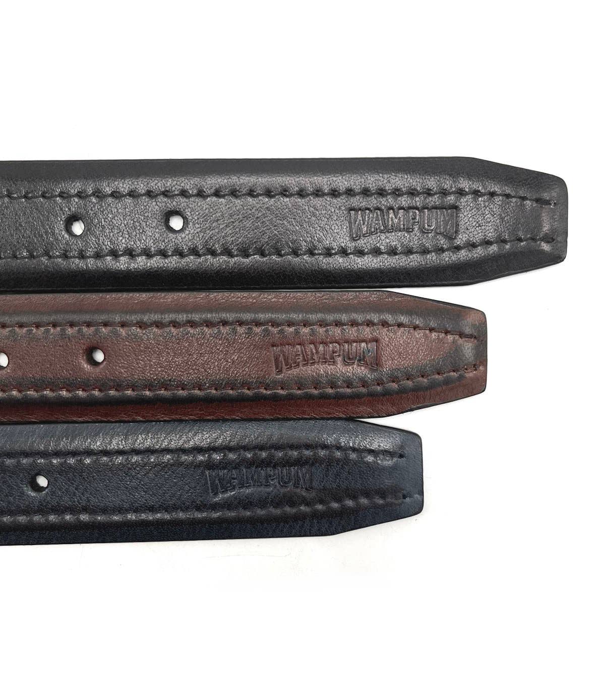 Suie Valentini srl - Wholesale Belt - Men's - Genuine leather belt, Brand Wampum, art. IDK504/353