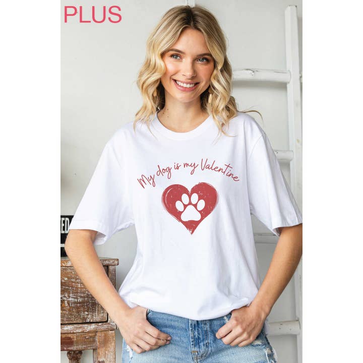 MON CHIEN EST MON VALENTIN T-shirt grande taille pour la vente par BLUME & CO.