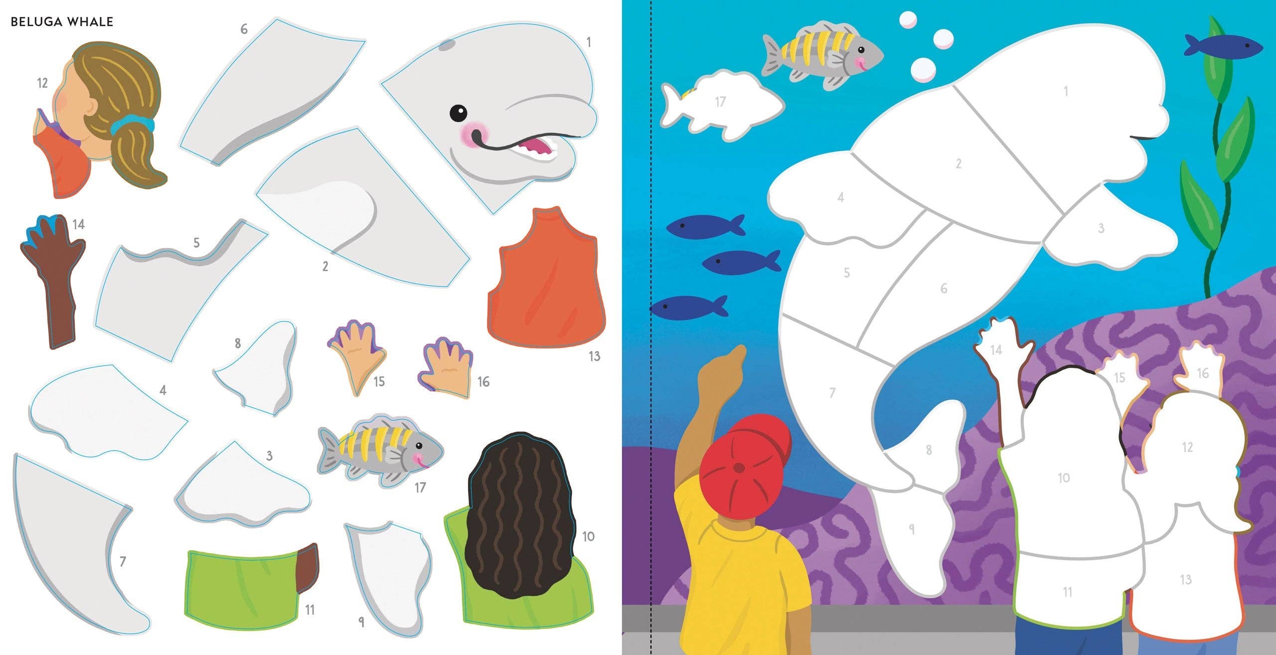 Peter Pauper Press - Wholesale Sticker - Kids & Baby - My First Color-by-Sticker Book - At the Aquarium6
