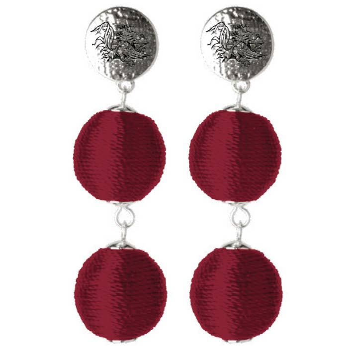 SOUTH CAROLINA SONATA EARRINGS for wholesale by Emerson Street Clothing Co Collegiate Shop