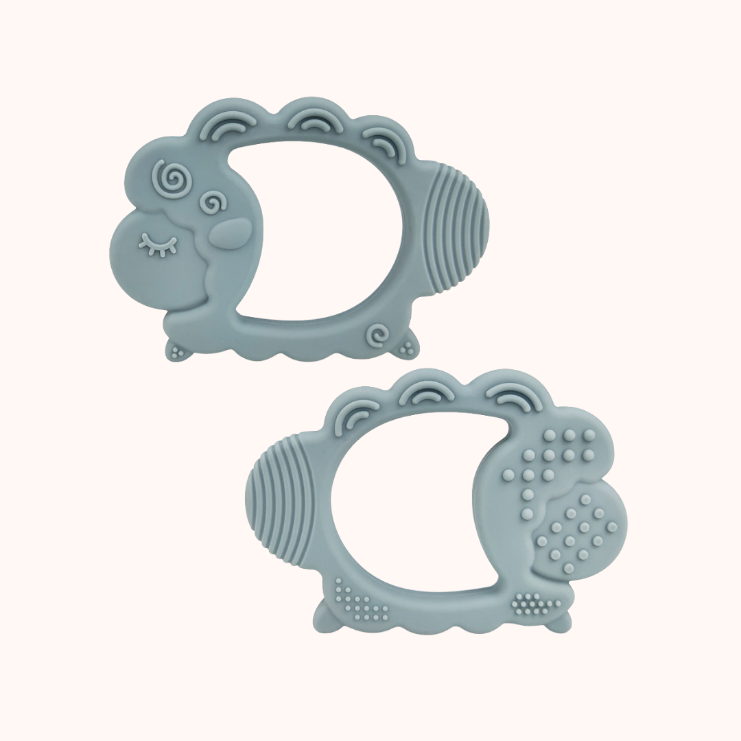 MAVIE - Wholesale Teether (Not Clip-On) - Baby - Blue and Sage - Teething Set1