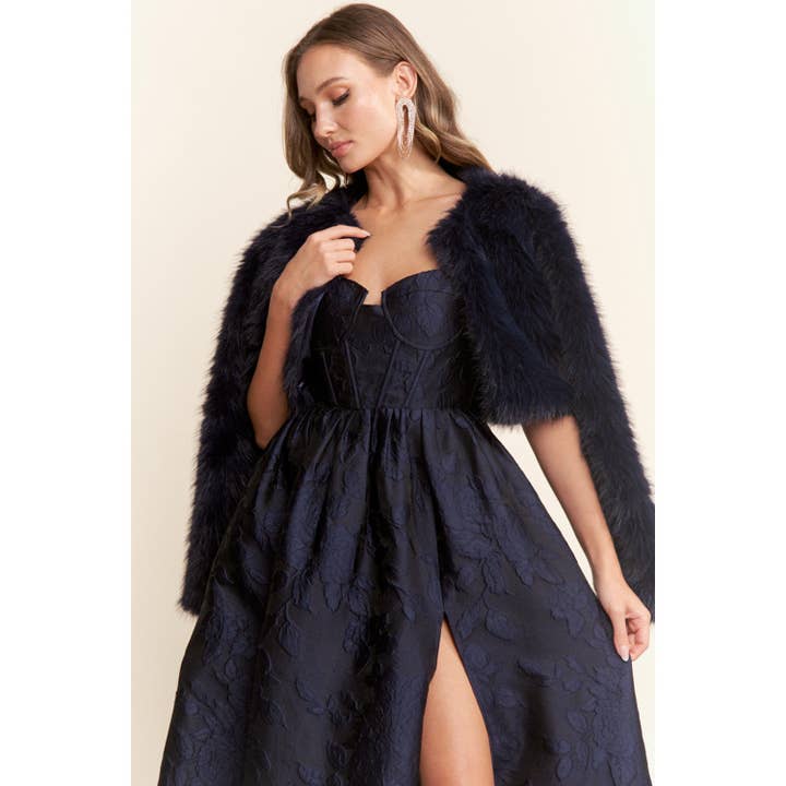 Maniju - Wholesale Fur/Faux Fur Coat - Women's - ELEGANT FAUX FUR JACKET