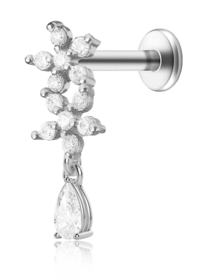 Bouquet Gota de Vidro Piercing Brinco Piercing Bouquet por atacado de Impuria Ear Piercing Jewelry