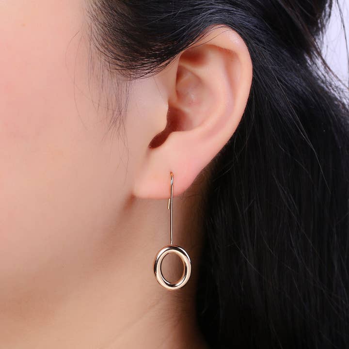 Aim Eternal - Wholesale Jewelry Set - 1 pair Light Gold Earring Hooks - 18K Gold filled OVAL Ear Wires - Gold Ear Hook - Jewelry Findings for Minimalist jewelry gift