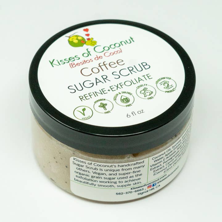 Gommage au sucre au café pour la vente par Kisses of Coconut