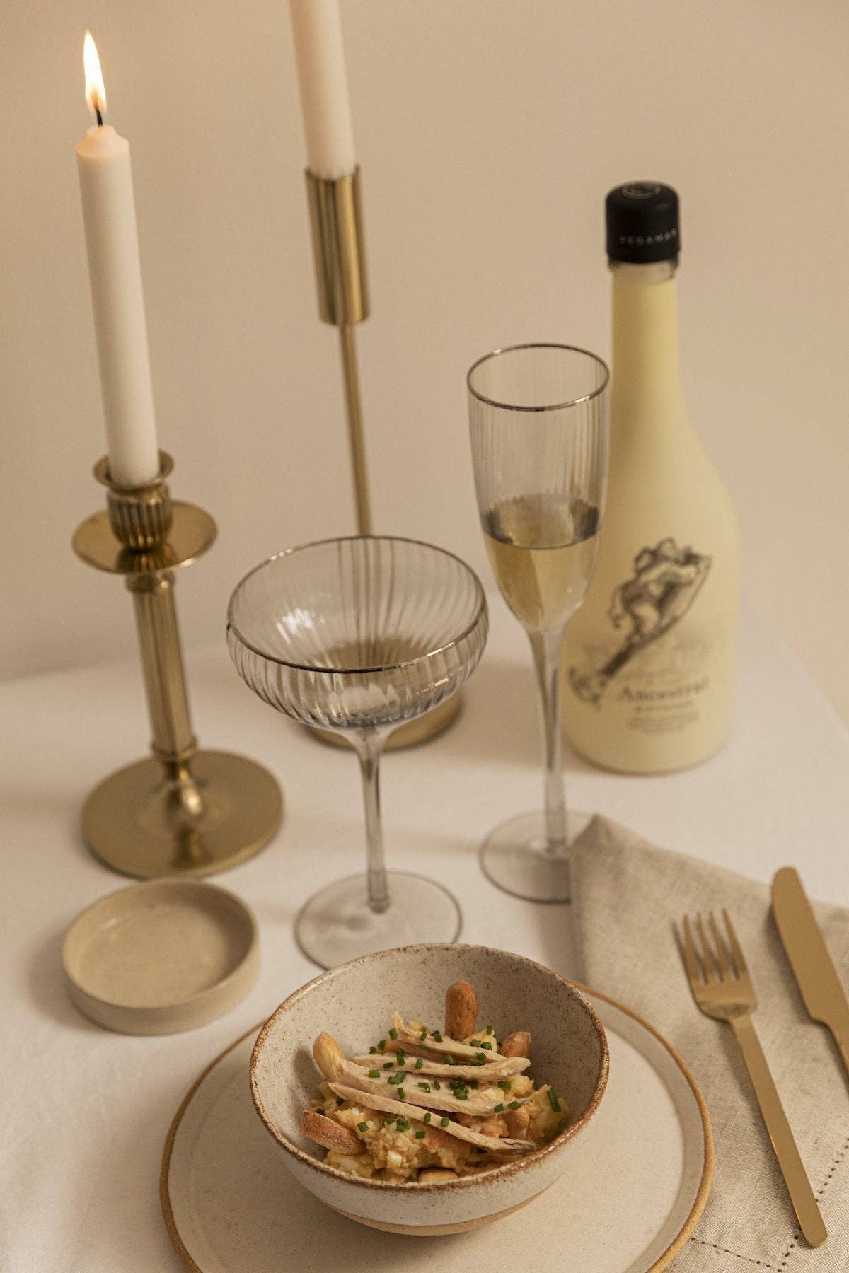 Bruna - Wholesale Flatware Set - Set of 4 gold cutlery pieces · Deco ·3